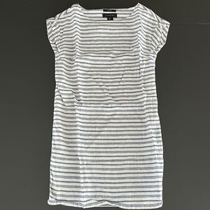 Tahari Linen Striped Dress